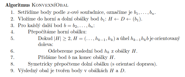 Algoritmus Konvexní obal